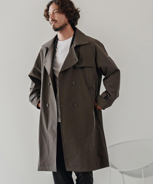 CALL&RESPONSE（コールアンドレスポンス）の「mj10882-トレンチコート-撥水（トレンチコート・メンズ・ブラック/カーキ・2/4）」の12枚目の写真