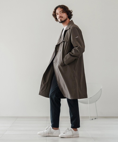 CALL&RESPONSE（コールアンドレスポンス）の「mj10882-トレンチコート-撥水（トレンチコート・メンズ・ブラック/カーキ・2/4）」の13枚目の写真
