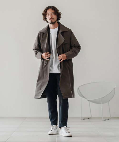 CALL&RESPONSE（コールアンドレスポンス）の「mj10882-トレンチコート-撥水（トレンチコート・メンズ・ブラック/カーキ・2/4）」の14枚目の写真