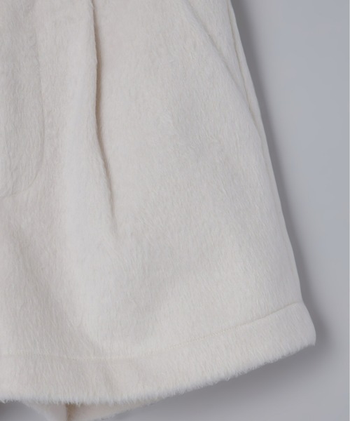 Olu.（オルドット）の「シャギータックショートパンツ[セットアップ可能]（その他パンツ・レディース・グレー/ホワイト×ブラウン/アイボリー/ブラウン・1/0）」の11枚目の写真