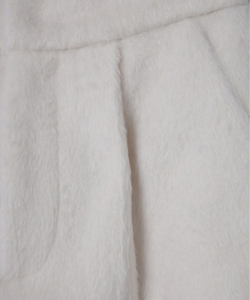 Olu.（オルドット）の「シャギータックショートパンツ[セットアップ可能]（その他パンツ・レディース・グレー/ホワイト×ブラウン/アイボリー/ブラウン・1/0）」の12枚目の写真