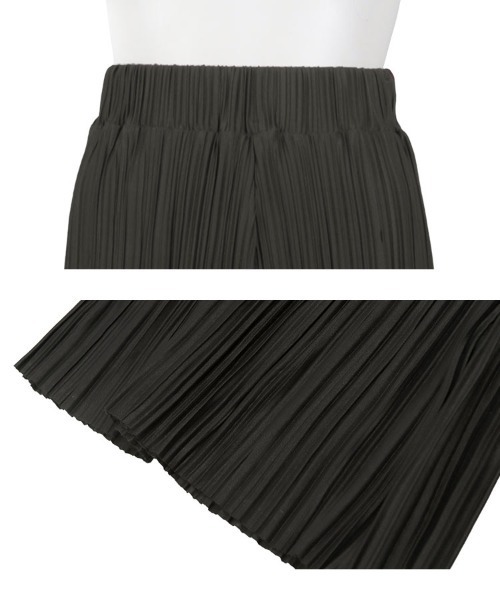 KOBE LETTUCE（コウベレタス）の「カットオフプリーツワイドパンツ（その他パンツ・レディース・ブラック/グレイッシュベージュ/ブラウン/ネイビー・M）」の13枚目の写真