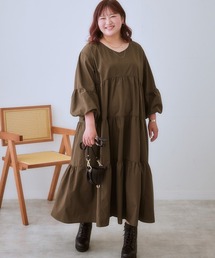 ワンピース（ブラウン/茶色系・ティアード）ファッション通販