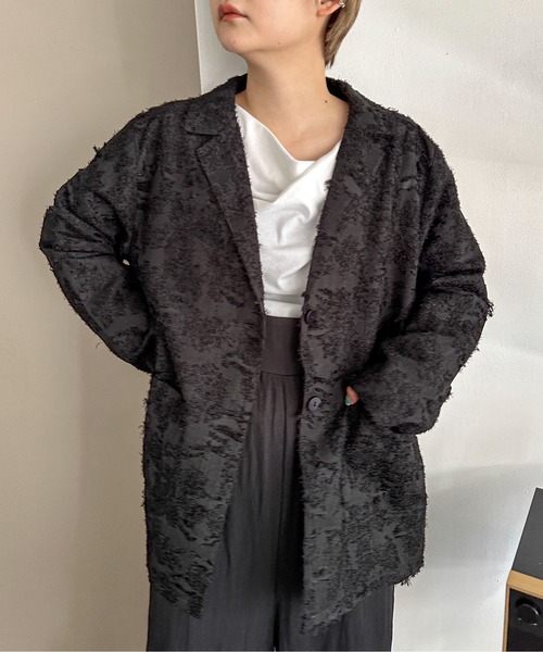 PILIT(ピリット)の「ドレープオフショルトップス(Tシャツ/カットソー・レディース・オフホワイト/杢グレー/ブラウン・MEDIUM)」の22枚目の写真