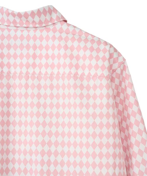 HYSTERIC GLAMOUR(ヒステリックグラマー)の「BAD GIRL CLUB レギュラーカラーシャツ(シャツ/ブラウス・メンズ・ブルー系その他/ピンク系その他・SMALL/MEDIUM/LARGE/X-LARGE)」の4枚目の写真