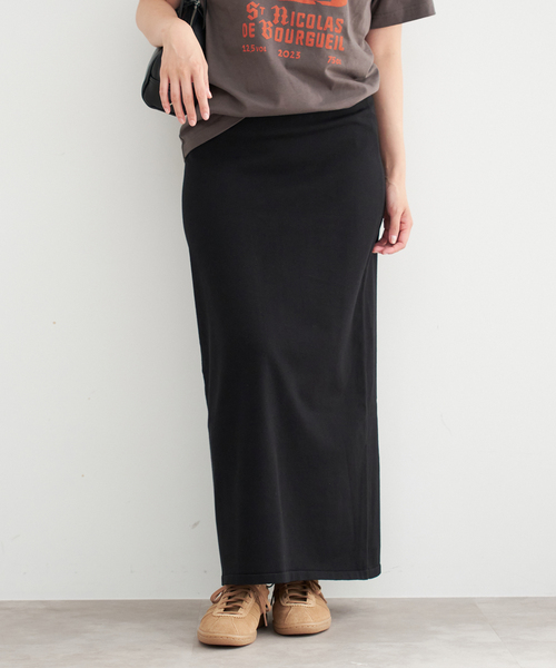 IENA（イエナ）の「ドライコットンスカート（スカート・レディース・ライトグレー/ブラック・FREE）」の6枚目の写真