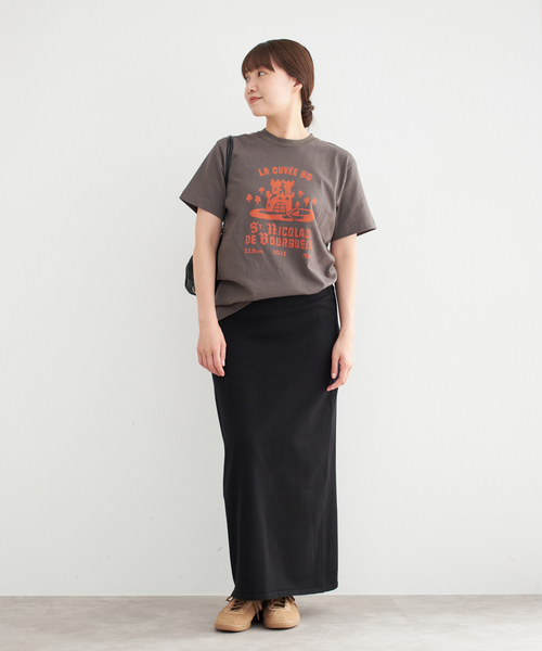 IENA（イエナ）の「ドライコットンスカート（スカート・レディース・ライトグレー/ブラック・FREE）」の9枚目の写真