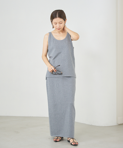 IENA（イエナ）の「ドライコットンスカート（スカート・レディース・ライトグレー/ブラック・FREE）」の18枚目の写真