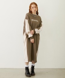 MILKFED.（ミルクフェド）の「SIDE LINE SWEAT DRESS（ワンピース）」