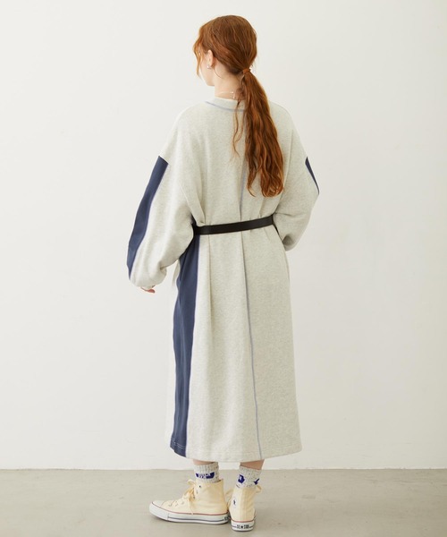 MILKFED.（ミルクフェド）の「SIDE LINE SWEAT DRESS（ワンピース・レディース・ブラウン/オートミール/チャコール・ONE SIZE）」の17枚目の写真