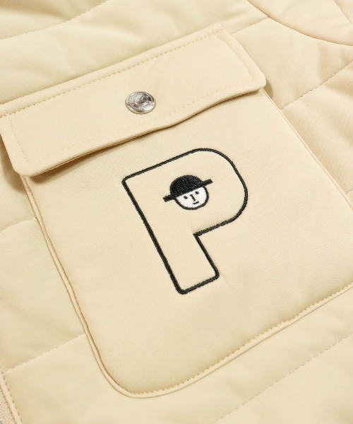 Picone CLUB(ピッコーネクラブ)の「防風保温ノーカラー中綿ブルゾン(ブルゾン・レディース・ブラック/ホワイト/ベージュ・S/M/L)」の17枚目の写真