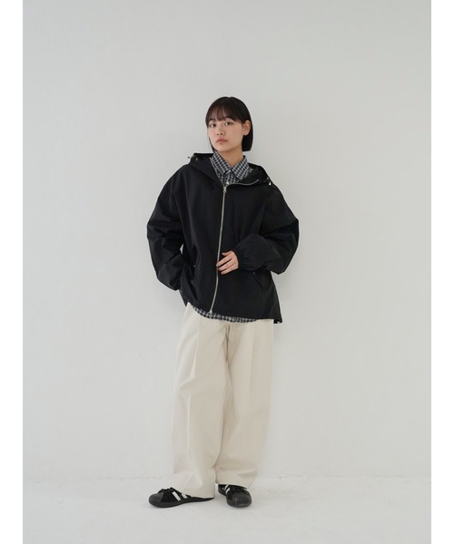 Bargiee(バージー)の「ウィンドブレーカー シャカシャカ 撥水パーカー ユニセックス 春秋(マウンテンパーカー・メンズ・ベージュ/カーキ/ブラック・FREE)」の8枚目の写真