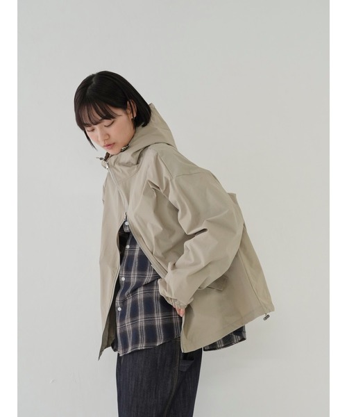 Bargiee(バージー)の「ウィンドブレーカー シャカシャカ 撥水パーカー ユニセックス 春秋(マウンテンパーカー・メンズ・ベージュ/カーキ/ブラック・FREE)」の11枚目の写真