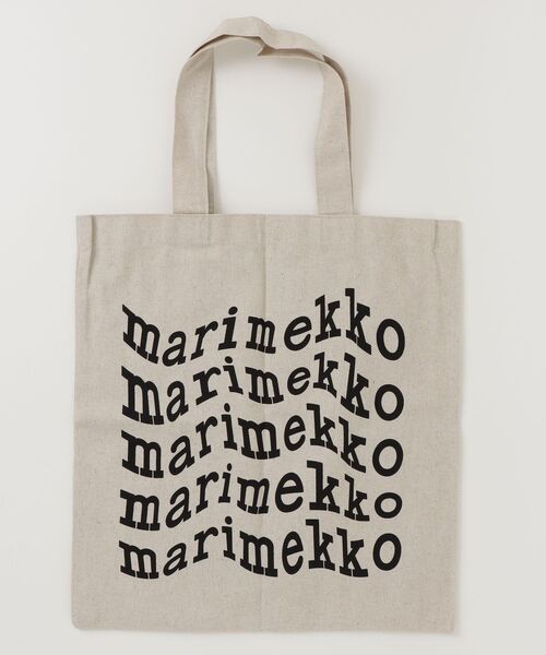 marimekko（マリメッコ）の「【kioski】Vankka Logo / fabric bag（トートバッグ・レディース・ホワイト・FREE）」の3枚目の写真