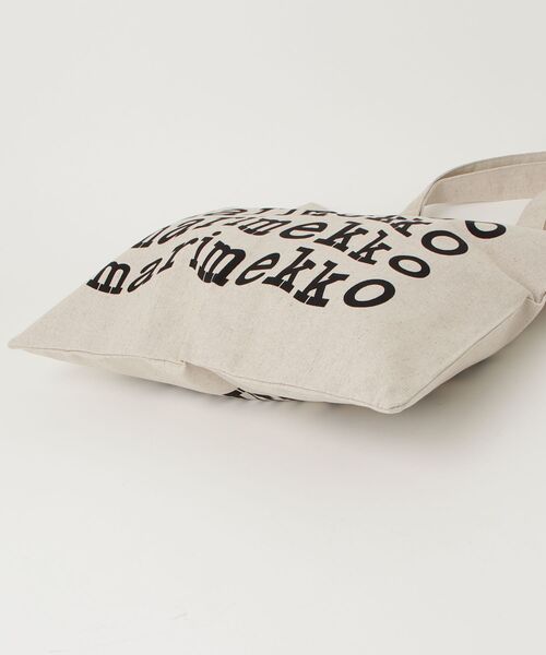 marimekko（マリメッコ）の「【kioski】Vankka Logo / fabric bag（トートバッグ・レディース・ホワイト・FREE）」の4枚目の写真