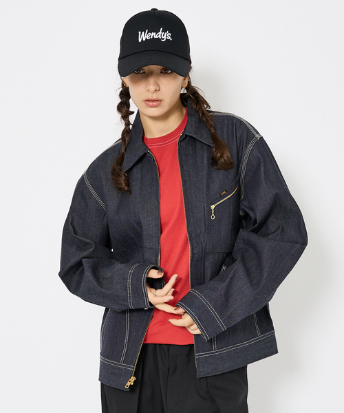 Lee/リー 】DENIM ZIP UP BLOUSON/オーバーサイズ デニムジップアップ