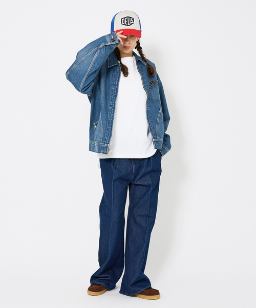 Lee/リー 】DENIM ZIP UP BLOUSON/オーバーサイズ デニムジップアップ