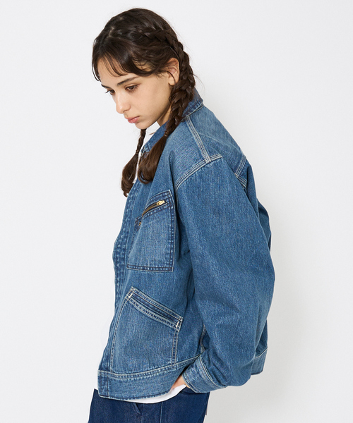 Lee/リー 】DENIM ZIP UP BLOUSON/オーバーサイズ デニムジップアップ