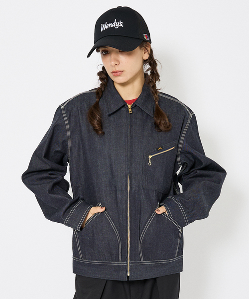 Lee/リー 】DENIM ZIP UP BLOUSON/オーバーサイズ デニムジップアップ