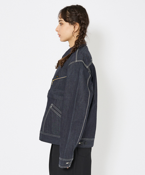Lee（リー）の「【Lee/リー 】DENIM ZIP UP BLOUSON/オーバーサイズ