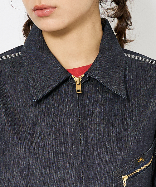 Lee/リー 】DENIM ZIP UP BLOUSON/オーバーサイズ デニムジップアップ