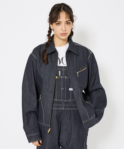 Lee/リー 】DENIM ZIP UP BLOUSON/オーバーサイズ デニムジップアップ
