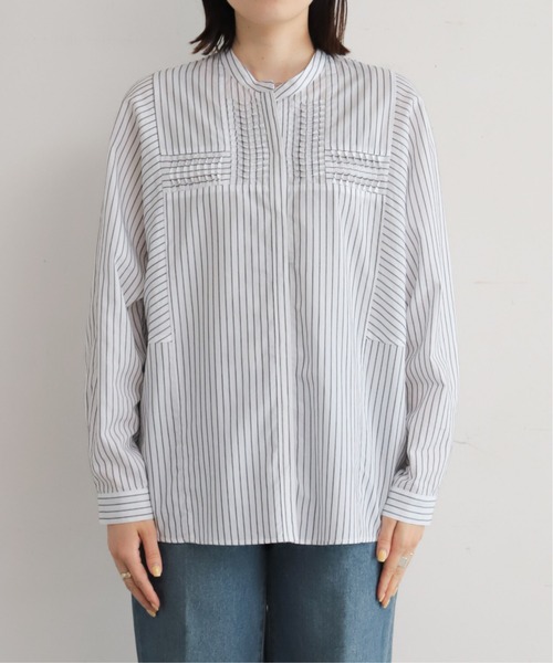 ねじりピンタックストライプドルマンブラウス | NOMBRE IMPAIR