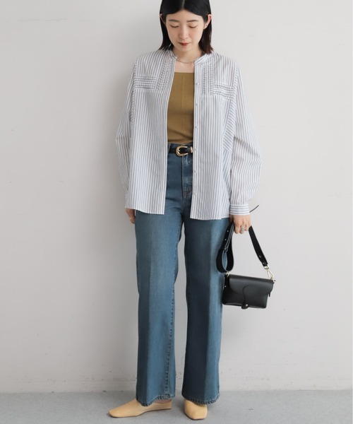 ねじりピンタックストライプドルマンブラウス | NOMBRE IMPAIR