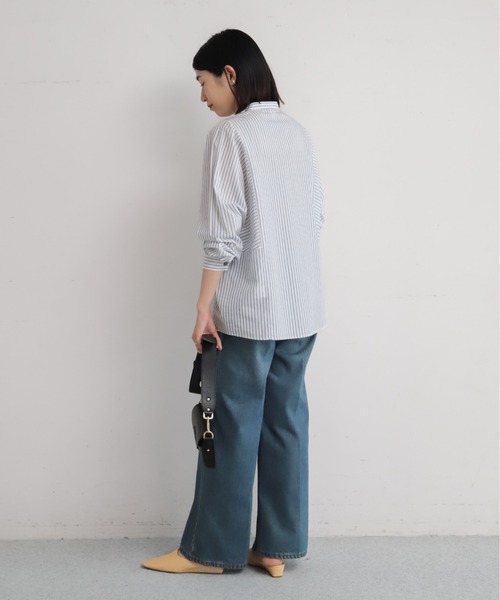 ねじりピンタックストライプドルマンブラウス | NOMBRE IMPAIR