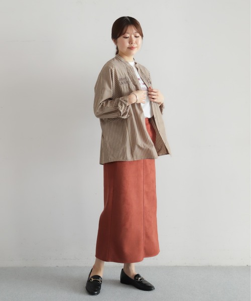 ねじりピンタックストライプドルマンブラウス | NOMBRE IMPAIR