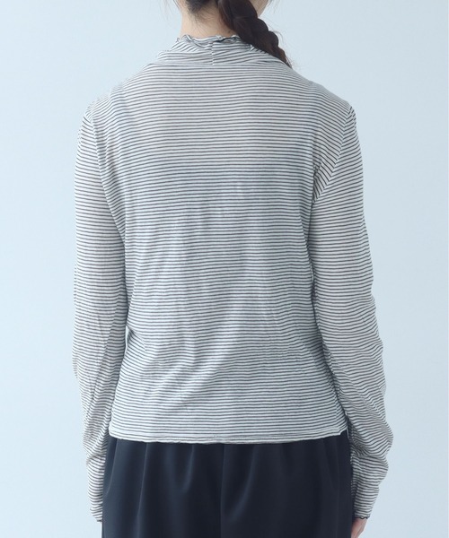 bulle de savon(ビュルデサボン)の「△ボーダー ハイネック プルオーバー(Tシャツ/カットソー・レディース・ピンク/ホワイト・FREE)」の17枚目の写真