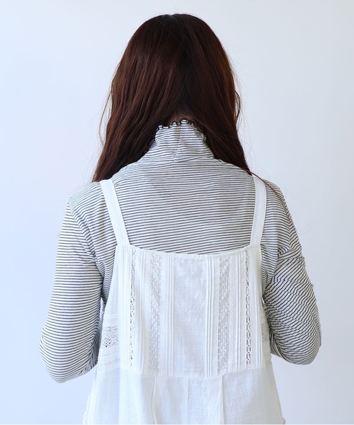 bulle de savon(ビュルデサボン)の「△ボーダー ハイネック プルオーバー(Tシャツ/カットソー・レディース・ピンク/ホワイト・FREE)」の12枚目の写真