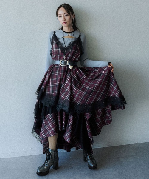 HARE(ハレ)の「チャイナカットアウトリブニット(HARE)(ニット/セーター・レディース・グリーン/ライトグレー/ブラック/バーガンディー・FREE)」の16枚目の写真