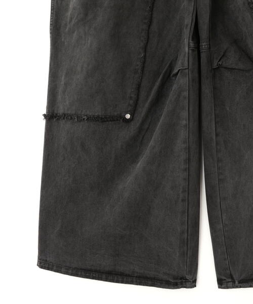 DANKE SCHON(ダンケシェーン)の「DankeSchon/ダンケシェーン/PIGMENT TWILL W-KNEE PANTS(その他パンツ・レディース・ブラック・L/M)」の16枚目の写真