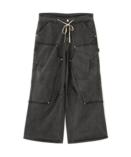 DANKE SCHON(ダンケシェーン)の「DankeSchon/ダンケシェーン/PIGMENT TWILL W-KNEE PANTS(その他パンツ・レディース・ブラック・L/M)」の1枚目の写真