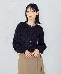 COMME CA ISM | ミニケーブル クルーネックカーディガン(カーディガン/ボレロ)