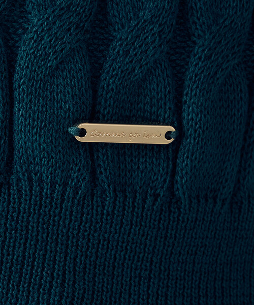 COMME CA ISM（コムサイズム）の「ミニケーブル　クルーネックカーディガン（カーディガン/ボレロ・レディース・グリーン/ブラック・LARGE/MEDIUM）」の21枚目の写真