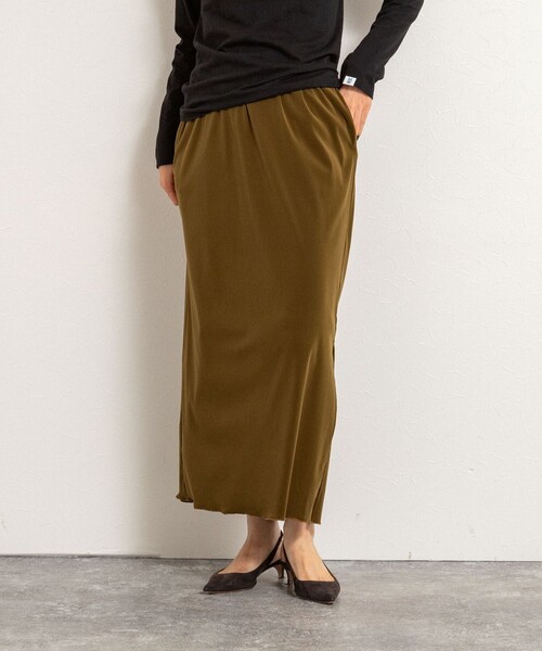 NOLLEY’S（ノーリーズ）の「【MAQWEL/マクウェル】ウォッシャブルベロアロングスカート（スカート・レディース・ブラウン/カーキ・1/2）」の19枚目の写真