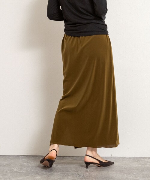 NOLLEY’S（ノーリーズ）の「【MAQWEL/マクウェル】ウォッシャブルベロアロングスカート（スカート・レディース・ブラウン/カーキ・1/2）」の22枚目の写真