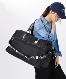 LeSportsac ブラック無地 ボストンバッグ LeSportsac ボストンバッグ SMALL CARRYALL DUFFLE リサイクルド