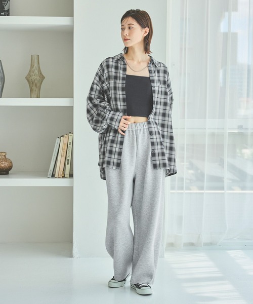 LAKOLE（ラコレ）の「ビエラオンブレチェックシャツ / 586530（シャツ/ブラウス・レディース・ブラック/グレー/ブルー/ブラウン・FREE）」の5枚目の写真