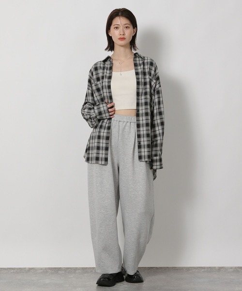 LAKOLE（ラコレ）の「ビエラオンブレチェックシャツ / 586530（シャツ/ブラウス・レディース・ブラック/グレー/ブルー/ブラウン・FREE）」の21枚目の写真