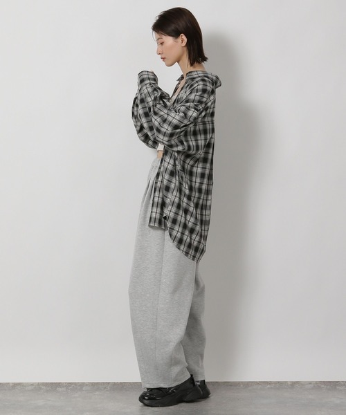 LAKOLE（ラコレ）の「ビエラオンブレチェックシャツ / 586530（シャツ/ブラウス・レディース・ブラック/グレー/ブルー/ブラウン・FREE）」の22枚目の写真