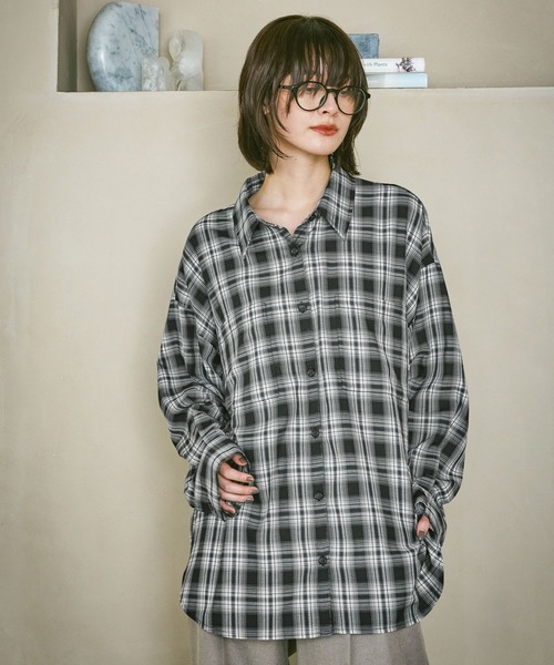 ビエラルーズチェックシャツ SLOBE IENA（スローブイエナ） ブラウス シャツ 「WEB・一部店舗限定