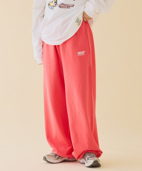 DISCUS(ディスカス)の「【DISCUS】ユニセックス裏毛スウェットパンツ(スウェットパンツ・レディース・グレー/レッド/ブラック・SMALL/LARGE/MEDIUM)」の1枚目の写真