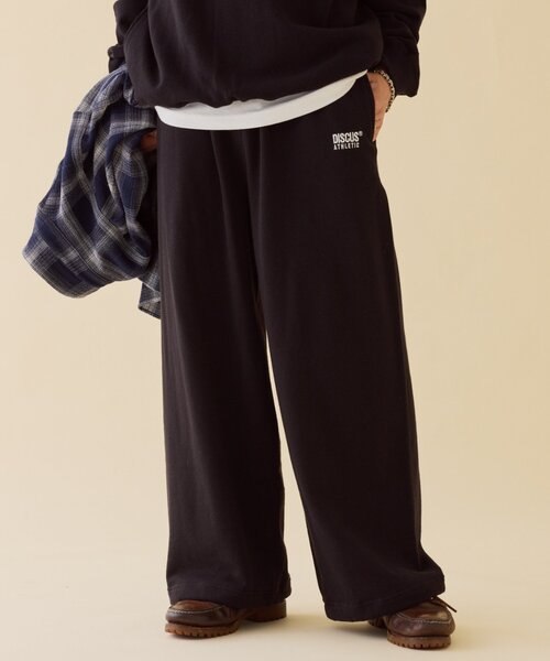 DISCUS(ディスカス)の「【DISCUS】ユニセックス裏毛スウェットパンツ(スウェットパンツ・レディース・グレー/レッド/ブラック・SMALL/LARGE/MEDIUM)」の2枚目の写真