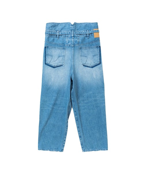 meanswhile(ミーンズワイル)の「Fade Denim Wrap PT(デニムパンツ・メンズ・インディゴブルー/オフホワイト・4(XL)/3(L)/2(M)/1(S))」の9枚目の写真
