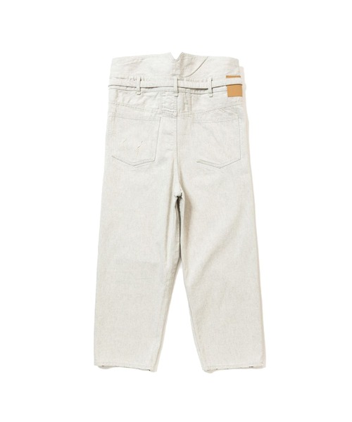 meanswhile(ミーンズワイル)の「Fade Denim Wrap PT(デニムパンツ・メンズ・インディゴブルー/オフホワイト・4(XL)/3(L)/2(M)/1(S))」の3枚目の写真
