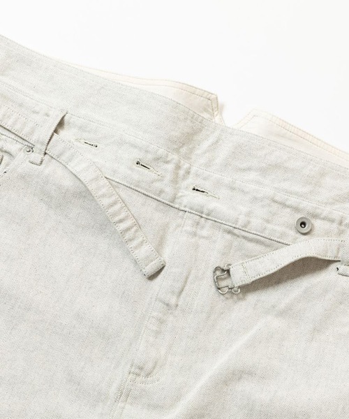 meanswhile(ミーンズワイル)の「Fade Denim Wrap PT(デニムパンツ・メンズ・インディゴブルー/オフホワイト・4(XL)/3(L)/2(M)/1(S))」の5枚目の写真