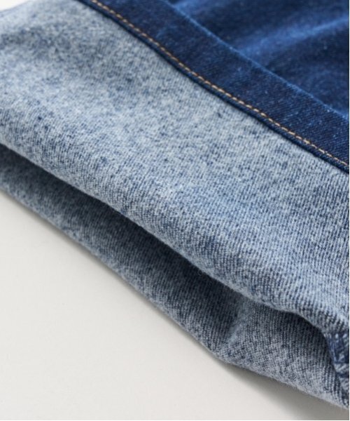 GLAZOS（グラソス）の「ストレッチデニム・ベイカーパンツ（デニムパンツ・キッズ・ダークブルー/ライトブルー/ブラック・160cm/150cm/170cm/180cm）」の5枚目の写真